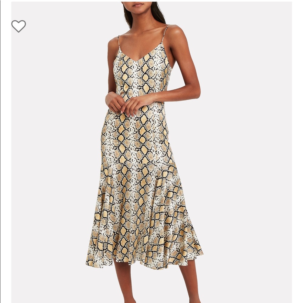 Caroline constantly Kai Satin Slip Dress org $695